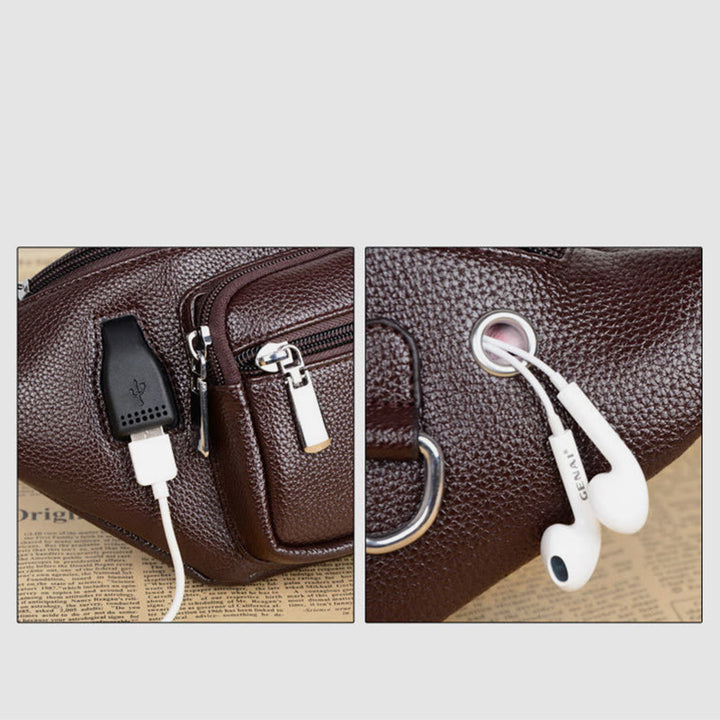 Gürteltasche für Männer, intime, lässige Umhängetasche mit großer Kapazität