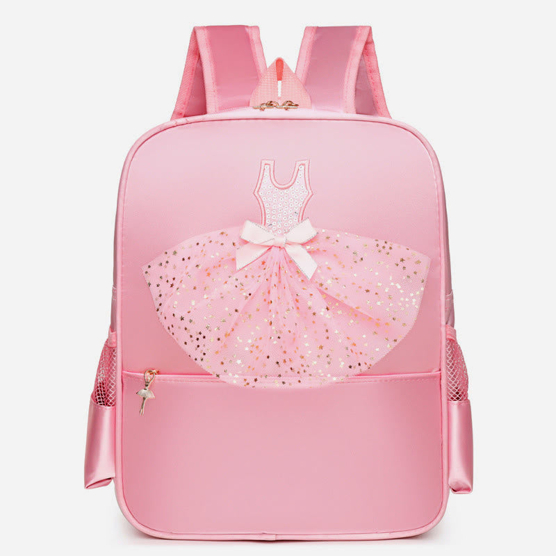 Mädchen Tanz Rucksack Ballerina Kleid Dekor Kinder Tanz Schultasche