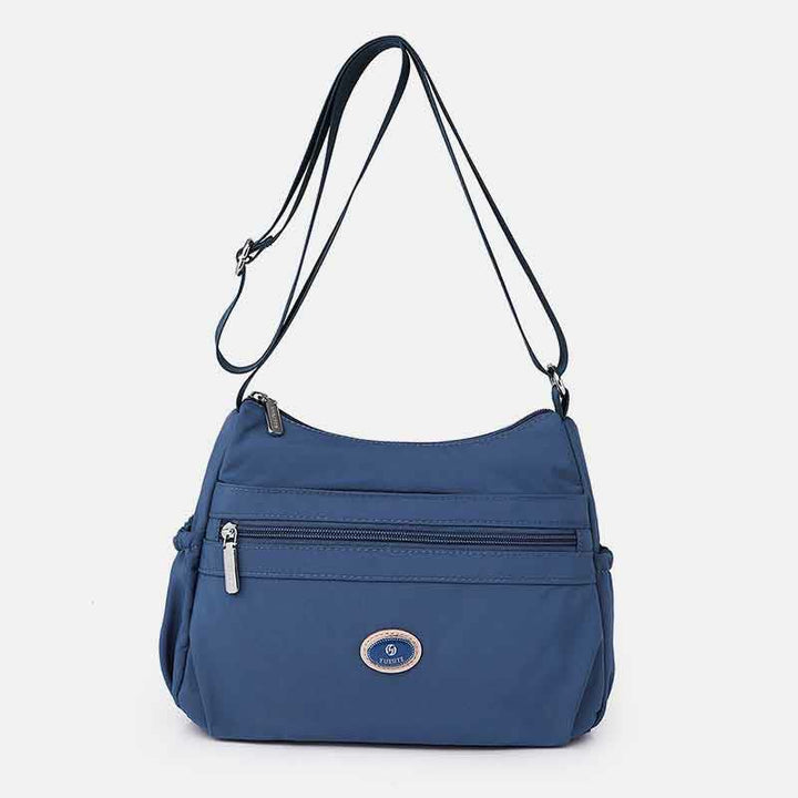 Mehrfarbige Umhängetasche für Damen, große Pendlertasche aus Nylon