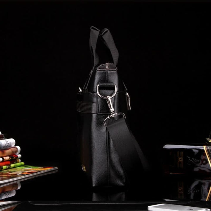 Herren Business Aktentasche Laptop Schultertasche Leder Messenger Bag