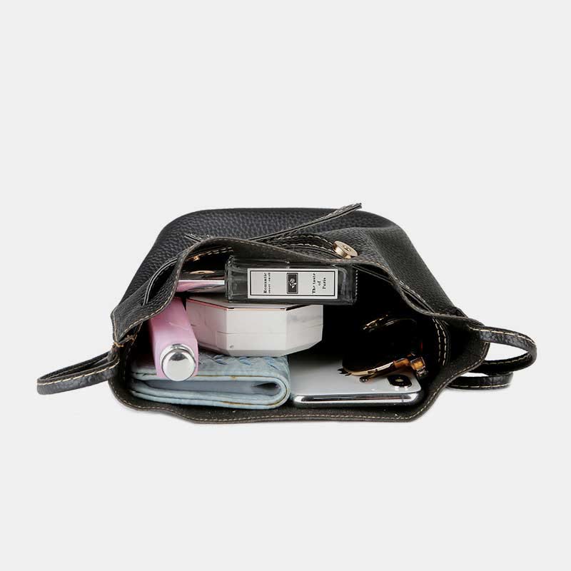 Umhängetasche für Damen aus PU-Leder, minimalistische Schultertasche für den täglichen Gebrauch
