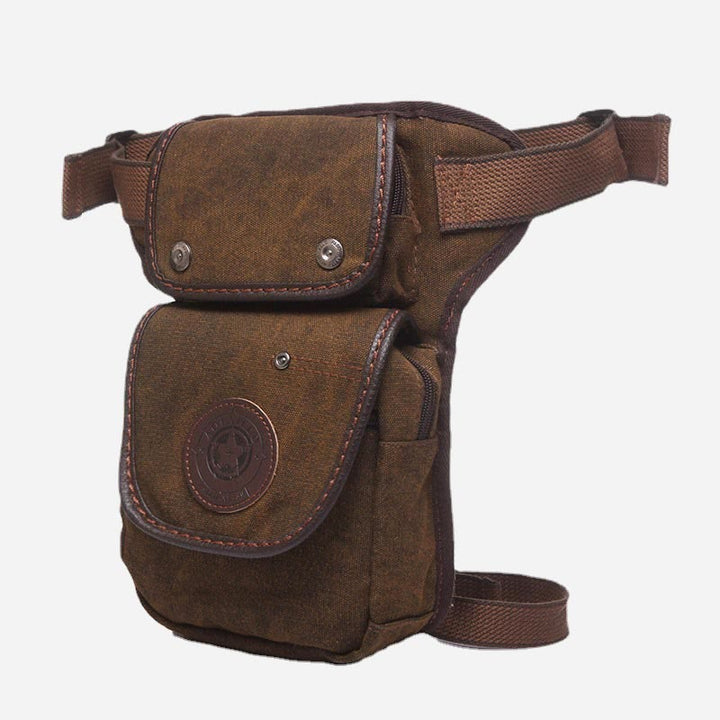 Retro-Beintasche für Herren, Outdoor-Sport, Umhängetasche aus Canvas