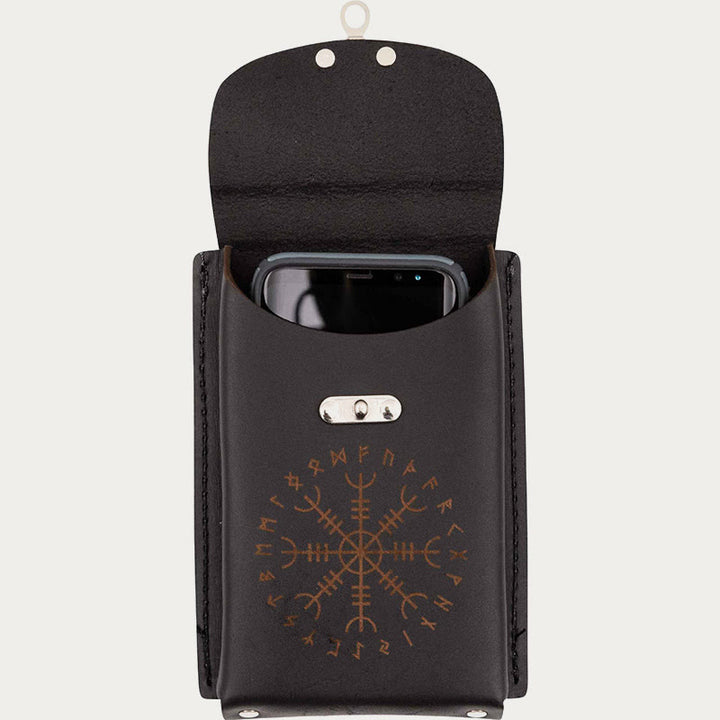 Mittelalterliche Gürteltasche für Cosplay, Retro-Leder, Handytasche