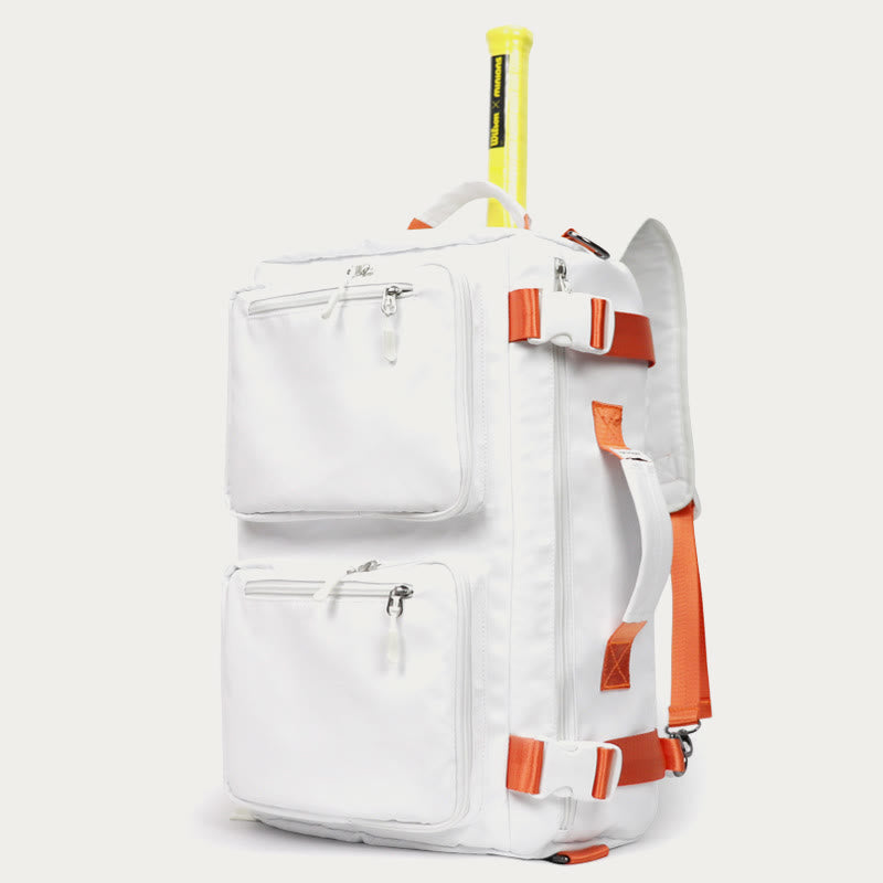Schlägertasche für Tennis, Badminton, Sport, multifunktionaler, wasserdichter Rucksack - Weiß - image 1