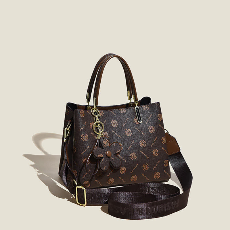 Retro Damen Henkeltasche mit ausgefallenem Muster Umhängetasche