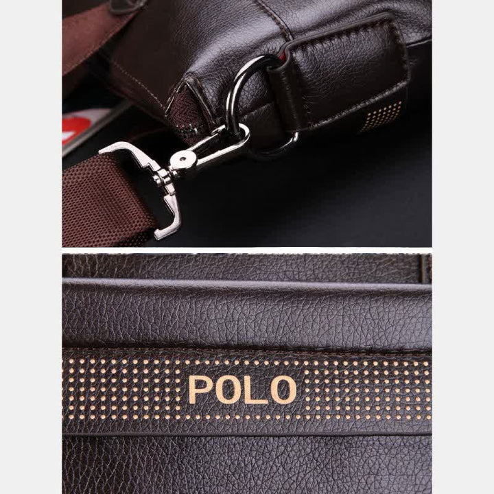 Herren Business Aktentasche Laptop Schultertasche Leder Messenger Bag