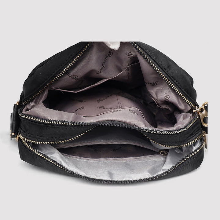 Umhängetasche für Damen, einfache, helle Farbe, wasserdichte Nylontasche