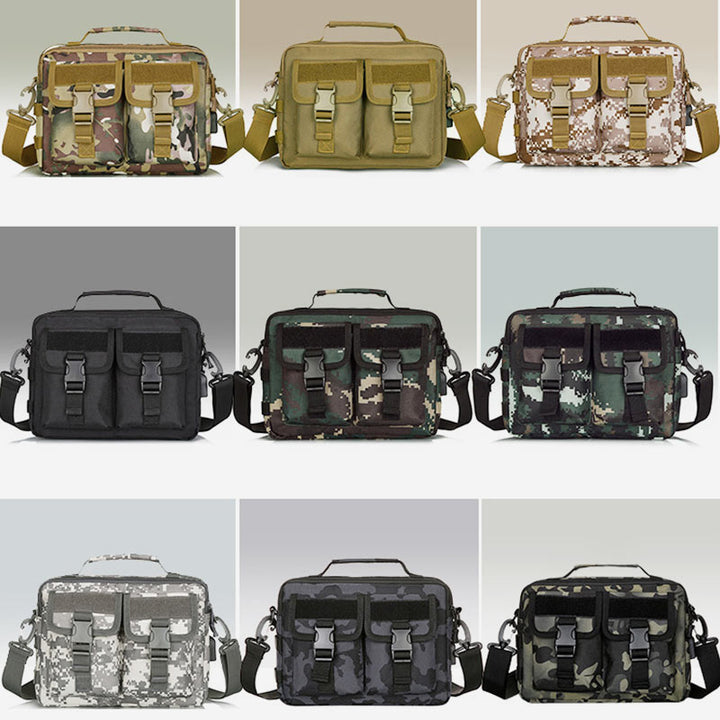 Wasserdichte Messenger-Tasche für Outdoor-Aktivitäten mit großem Fassungsvermögen und USB-Aufladung 