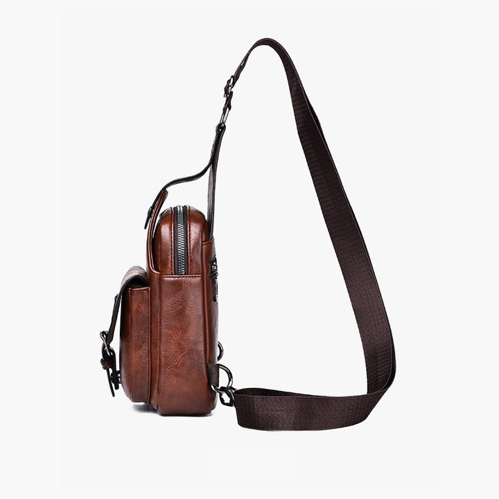 Schultertasche für Herren, für den täglichen Gebrauch, lässige, wasserdichte Retro-Umhängetasche