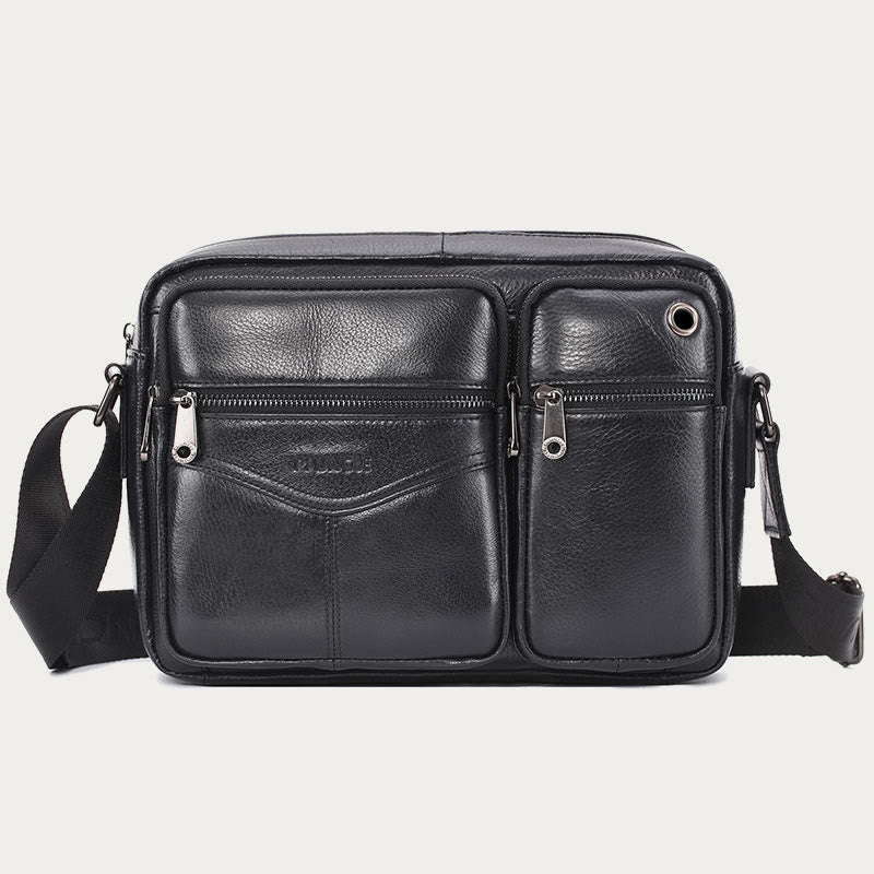 Messenger Bag für Herren, Business, einfarbig, geräumige Umhängetasche