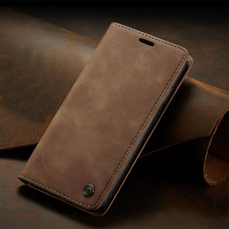 Leder-Handytasche, Handytasche für iPhone, Samsung, mit Kartenhalter, Geldscheinfach