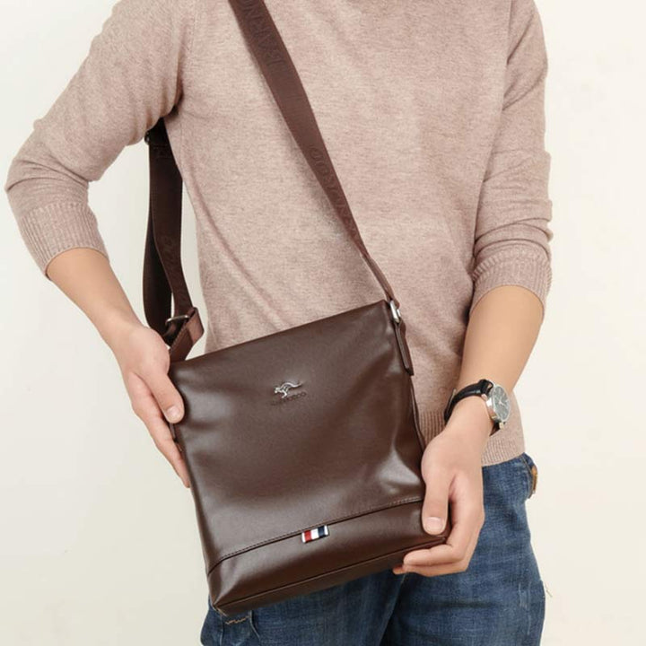 Herren Umhängetasche Umhängetasche Weiches Leder Reisetasche Sling Pack