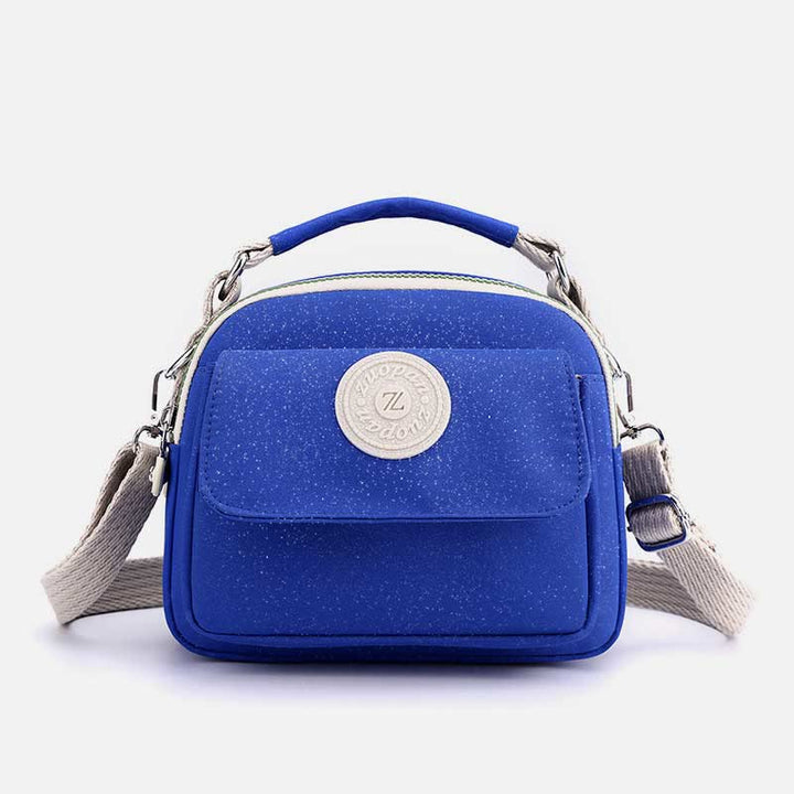 Tasche mit Griff oben für Damen, einfache, tragbare Umhängetasche mit Spritzschutz