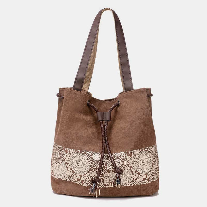 Umhängetasche für Damen, lässig, große Kapazität, bedruckt, Einkaufshandtasche