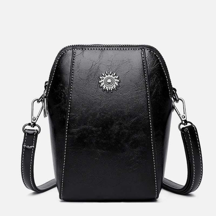 Weiche Leder-Telefontasche für Damen Crossbody Mini Bag