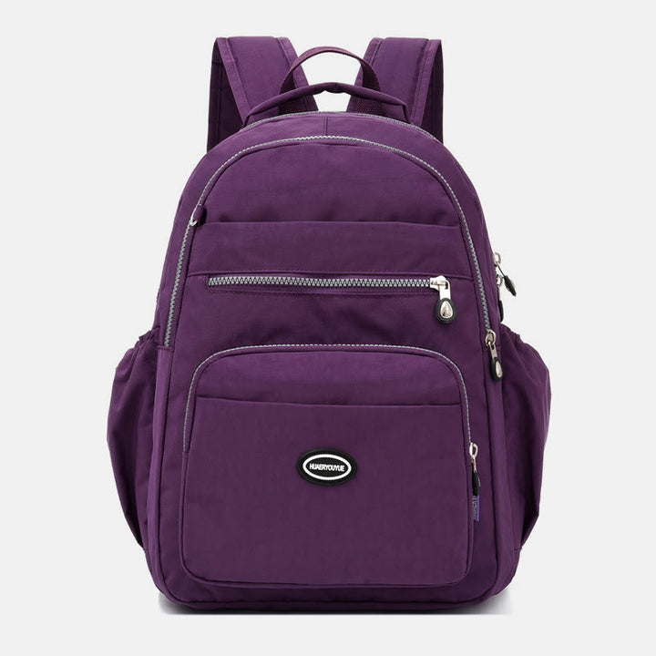 Nylon-Rucksack mit mehreren Taschen, leichter, lässiger Reise-Tagesrucksack für Damen