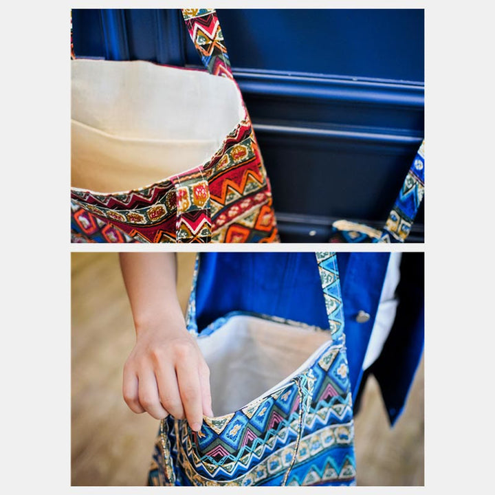 Tragetasche für Damen, handgefertigt, aus Baumwollleinen, individuelle Schultertasche