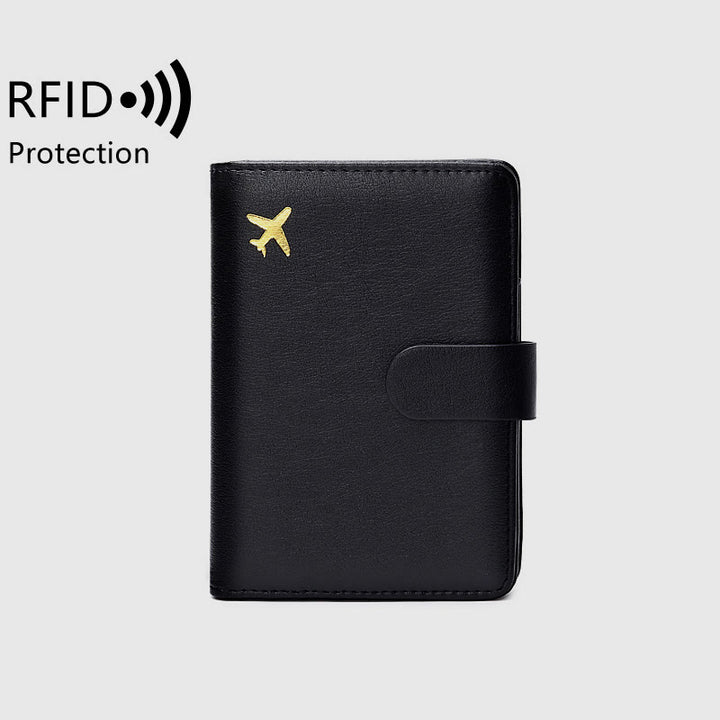 Reisepasshülle mit mehreren Steckplätzen RFID-blockierender Kartenhalter Reisepasshülle