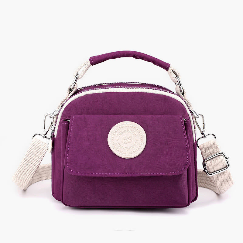 Tasche mit Griff oben für Damen, einfache, tragbare Umhängetasche mit Spritzschutz