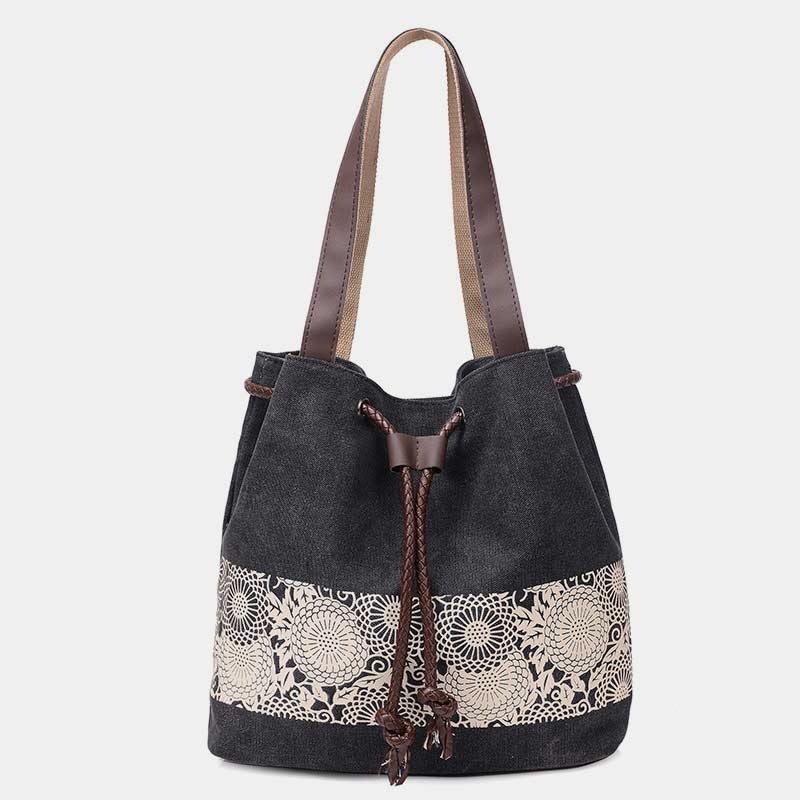 Umhängetasche für Damen, lässig, große Kapazität, bedruckt, Einkaufshandtasche