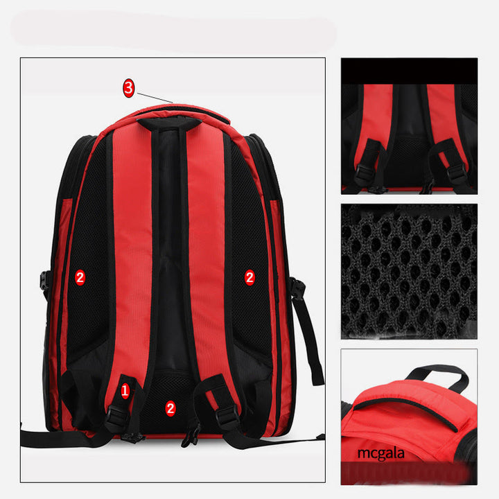 Sportausrüstung Rucksack Kinder Erwachsene Rollschuhlaufen Fächertasche
