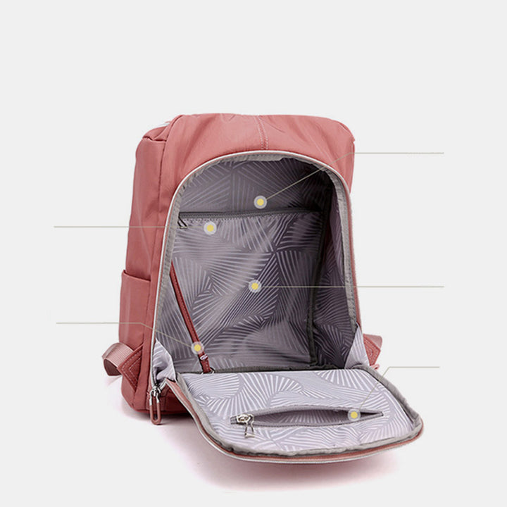 Diebstahlsicherer Rucksack für Damen, leicht, klassisch, einfach, wasserdicht, lässiger Reise-Tagesrucksack