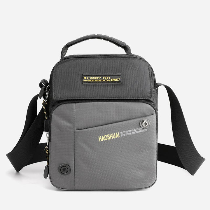 Umhängetasche für Männer, lässig, für den täglichen Arbeitsweg, wasserdichte Nylontasche