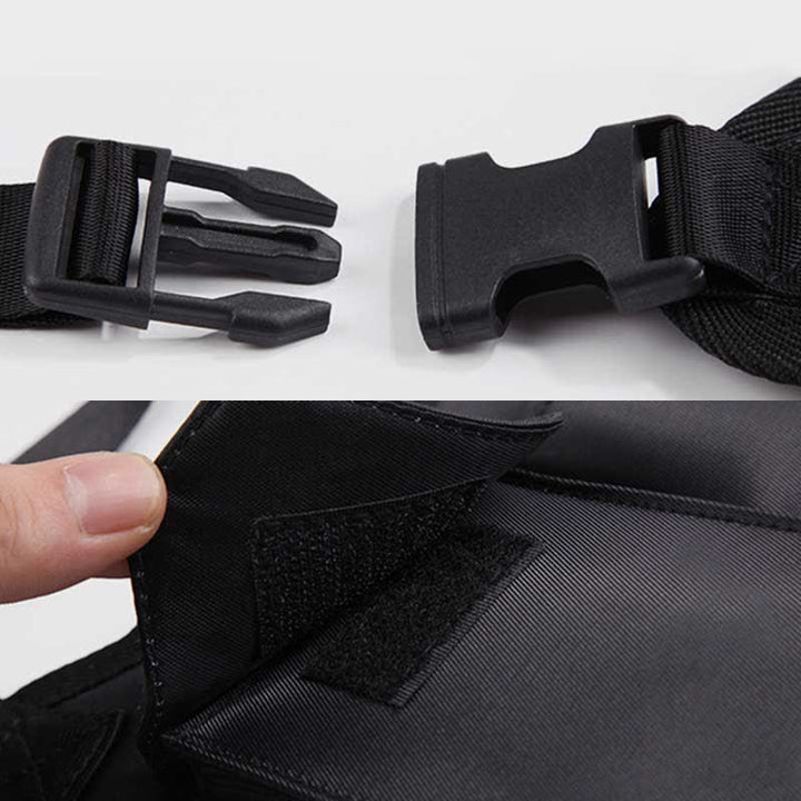 Diebstahlsichere, versteckte Unterarmgurt-Geldbörse aus Nylon mit Holstertasche und doppelter Schultertasche