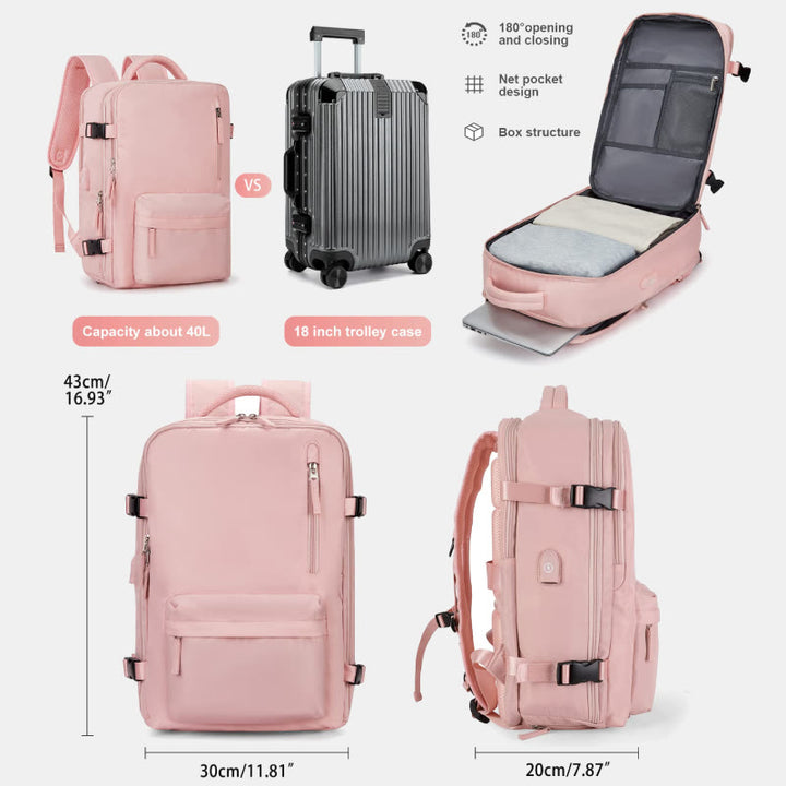 Rucksack mit mehreren Taschen für Frauen und Mädchen, Reise-Laptop-Rucksack, College-Büchertasche