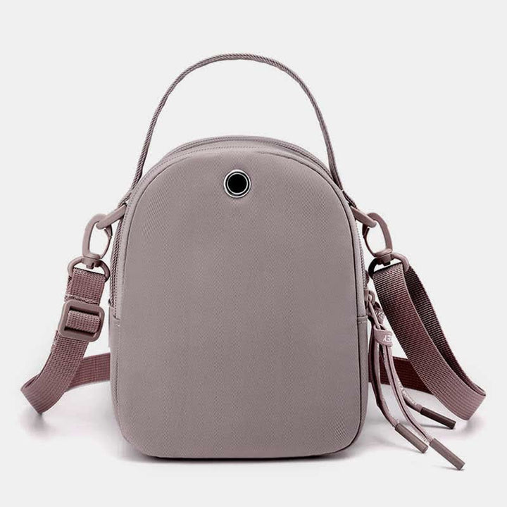 Umhängetasche mit dreifachem Reißverschluss für Damen, wasserdichte Mini-Reisehandtasche