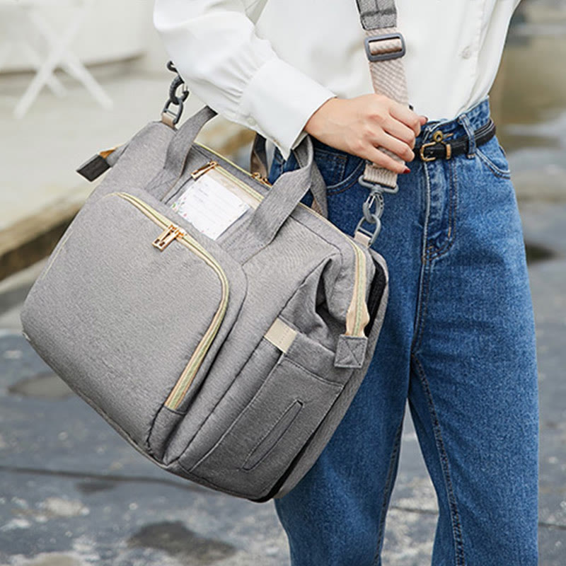 Mama-Tasche für den täglichen Gebrauch im Freien, tragbare, faltbare Kinderbett-Freizeit-Mama-Tasche