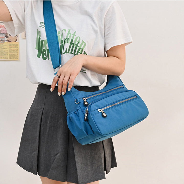 Wasserdichte Umhängetasche für Damen, lässige Nylon-Geldbörse, Handtasche, Umhängetasche