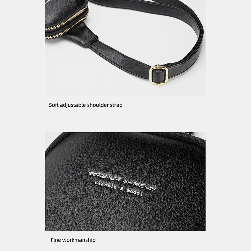 Kleine Umhängetasche, Schultertasche, Geldbörse, Brusttasche für Frauen und Mädchen