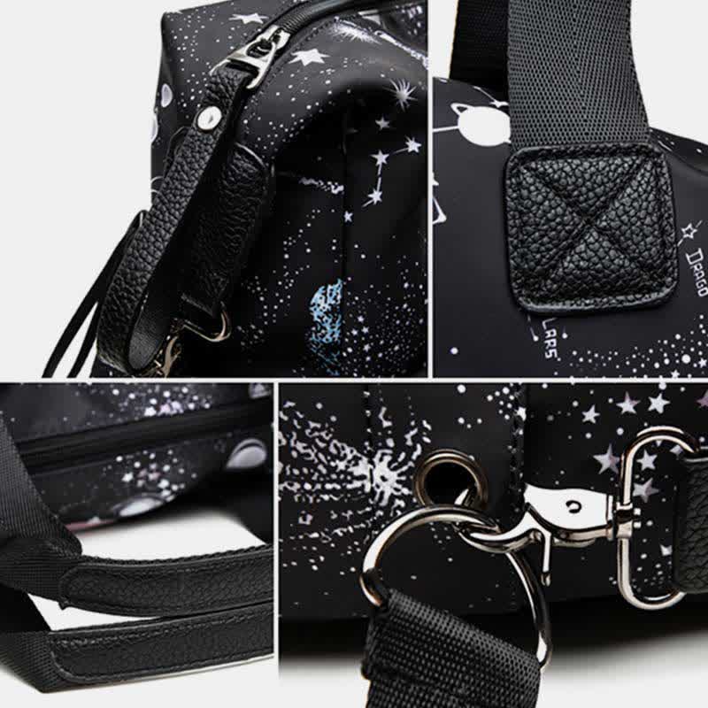 Leichte Tragetasche mit mehreren Taschen für Damen, Mehrzweck-Umhängetasche