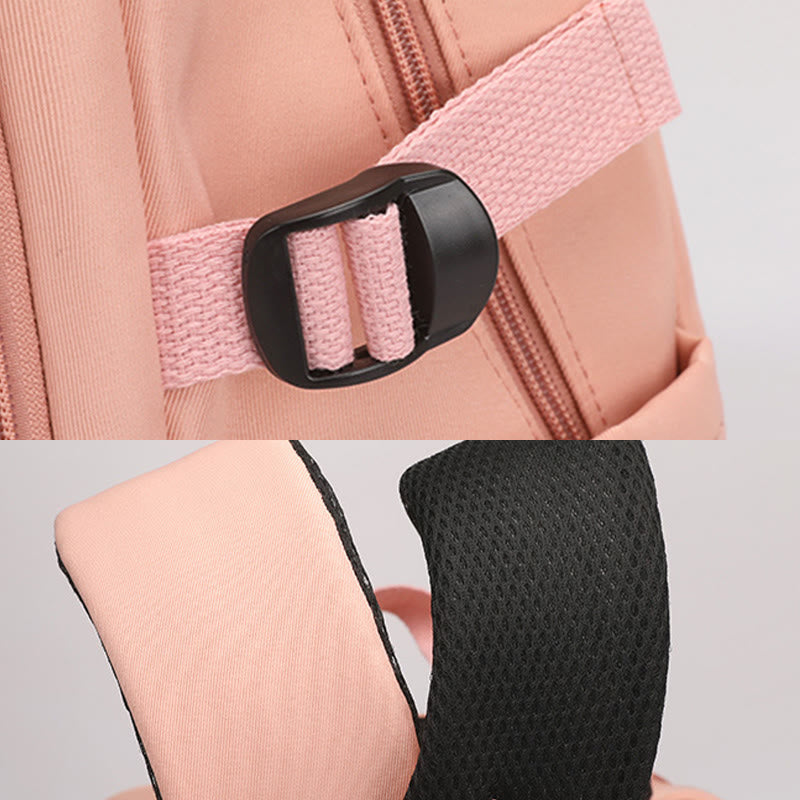 Rucksack für Damen, weicher, atmungsaktiver Stoff, lässige, wasserdichte Reisetasche