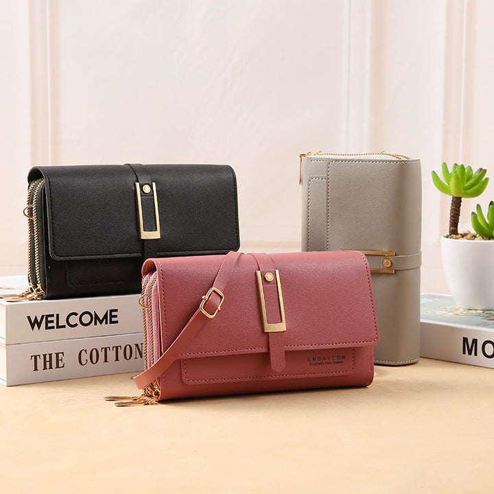Handytasche für Damen, einfarbig, große Kapazität, Gewicht