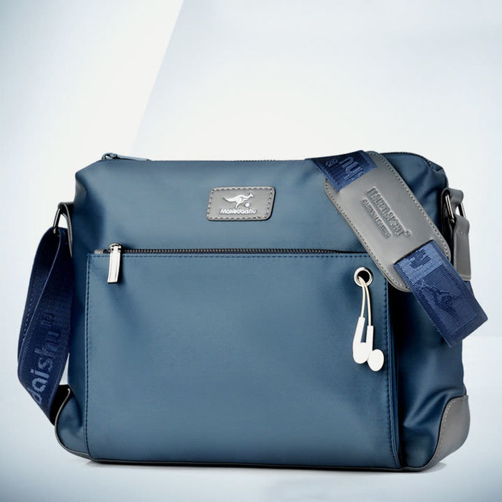 Umhängetasche für Herren, Business-Oxford-Stoff, horizontaler Tagesrucksack