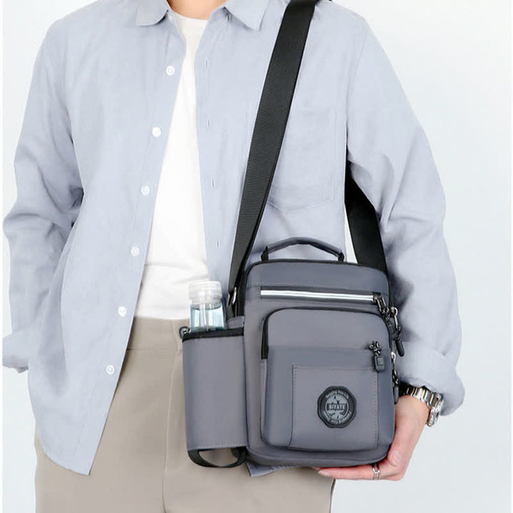 Messenger Bag Umhängetasche Herren Geldbörsen Multi-Pocket Kleine Umhängetasche