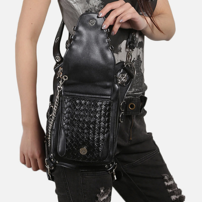 Multifunktionale Hüfttasche für Partys, Steampunk, Gothic, Hüftgürteltasche