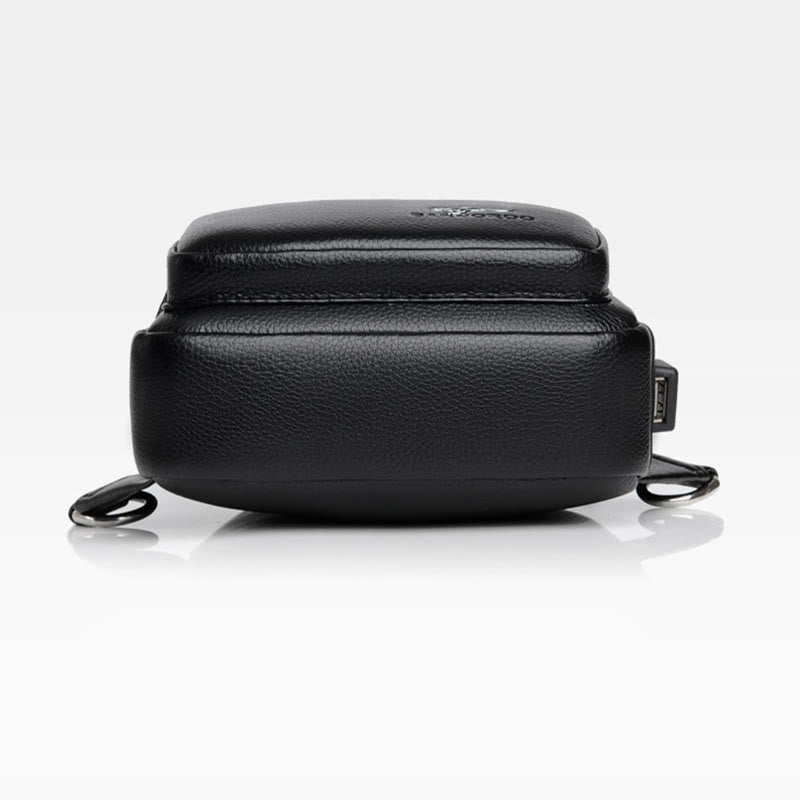 Diebstahlsichere Schultertasche mit großer Kapazität und USB-Aufladung