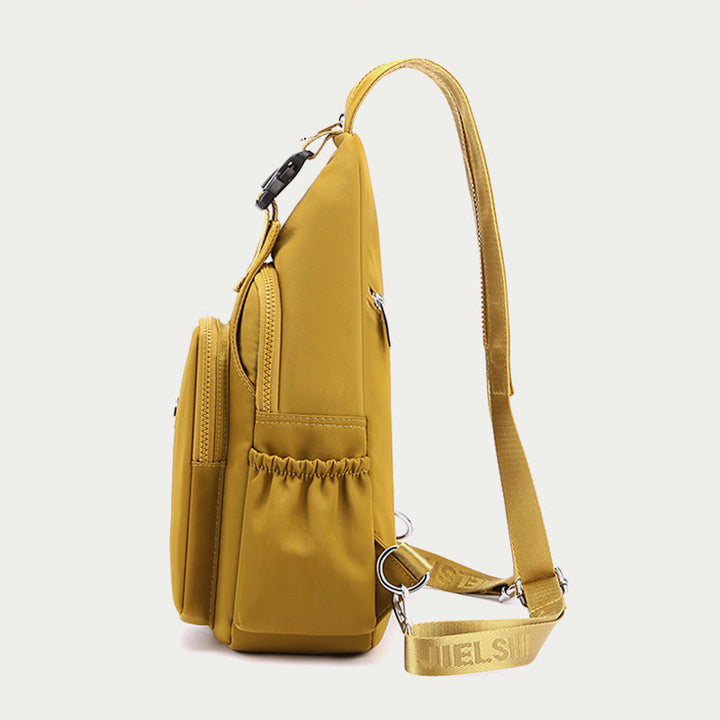 Multifunktionale Schultertasche für Damen, tragbarer wasserdichter Nylon-Rucksack