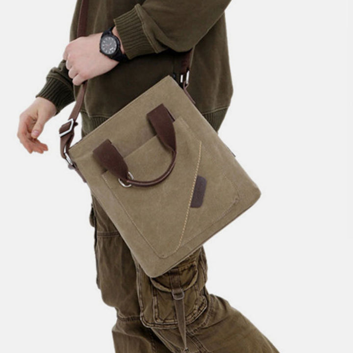 Große Handtasche aus Canvas mit großem Fassungsvermögen, Umhängetasche