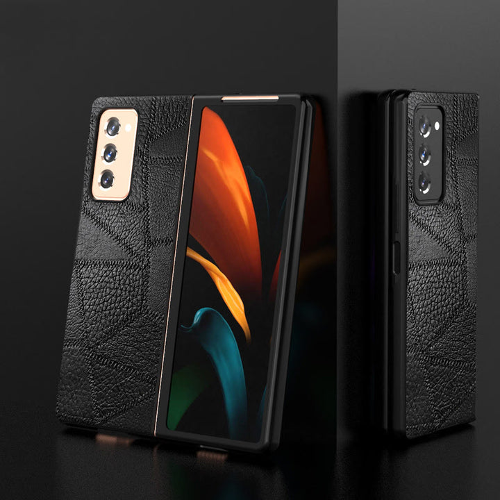 Handyhülle aus echtem Leder für Samsung, bruchfeste Schutzhülle