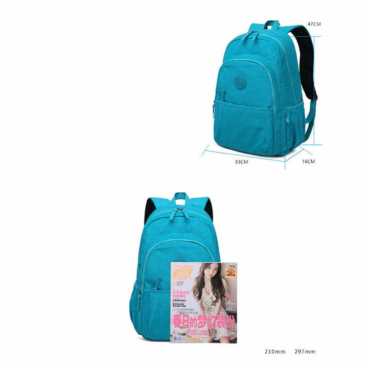 Leichter Wander-Tagesrucksack aus Nylon für den Außenbereich, Reiserucksack für Frauen und Mädchen