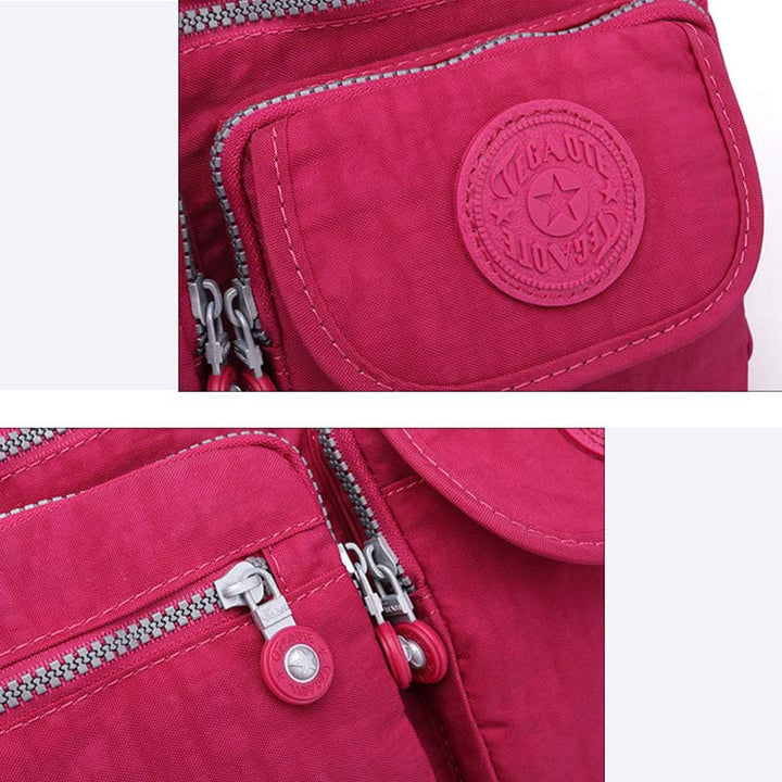 Damen Umhängetasche aus Nylon mit mehreren Taschen, Reise-Schultertasche, Umhängetasche